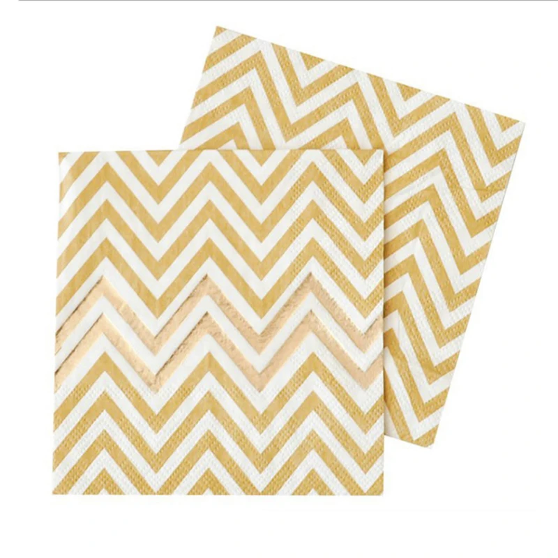 100pcs Vintage Coktail Paper Napkins Gold/Silver Chevron Pattern Napkins for Wedding Tea Party Shower
100pcs Vintage Coktail Paper Napkins Gold/Silver Chevron Pattern Napkins for Wedding Tea Party Shower