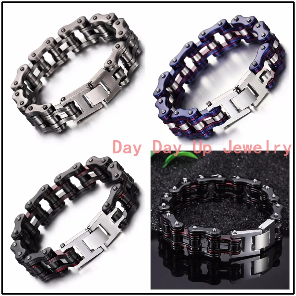 9"*16mm 129g Heavy Jewelry 316L Stainless Steel Mutil-Color Motorcycle Biker Chain Men's Boy's Bracelet Bangle Christmas Gift
9"*16mm 129g Heavy Jewelry 316L Stainless Steel Mutil-Color Motorcycle Biker Chain Men's Boy's Bracelet Bangle Christmas Gift