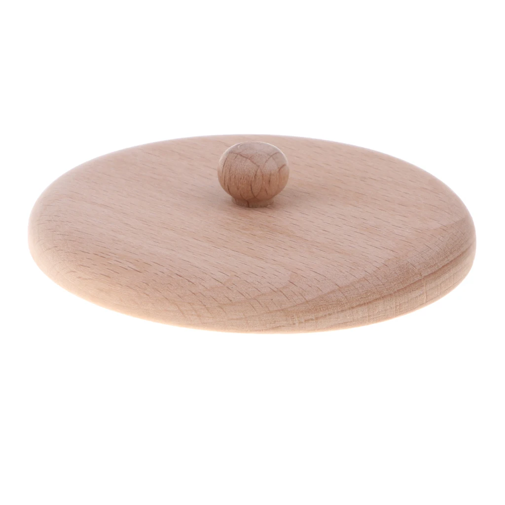 Fun Solid Beech Wooden Kitchen Toy - Cookware/ Kichenware/ Tableware Playset Chef Role Pretend Play Cooking Toys Gift - Pan S