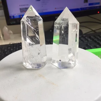 2pcs AAA+++ Natural Minerals Clear Transparent Quartz Crystal Healing Polished Single Point feng shui Wand Stone
2pcs AAA+++ Natural Minerals Clear Transparent Quartz Crystal Healing Polished Single Point feng shui Wand Stone