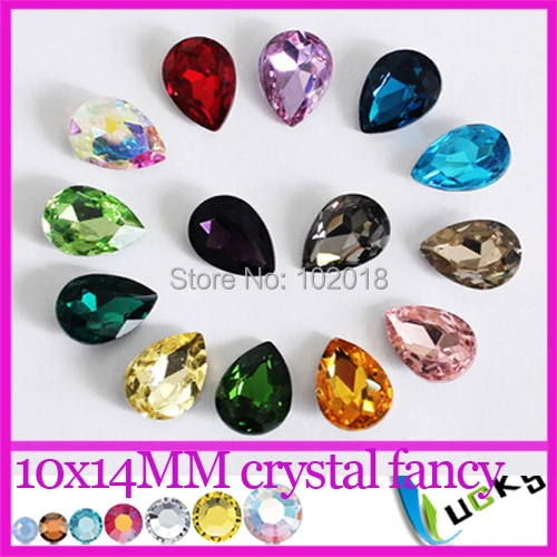 Super Shiny Crystal Facny loose beads 100pcs 10x14mm Pear shape Lucky stones Point back rhinestones jewelry strass
Super Shiny Crystal Facny loose beads 100pcs 10x14mm Pear shape Lucky stones Point back rhinestones jewelry strass