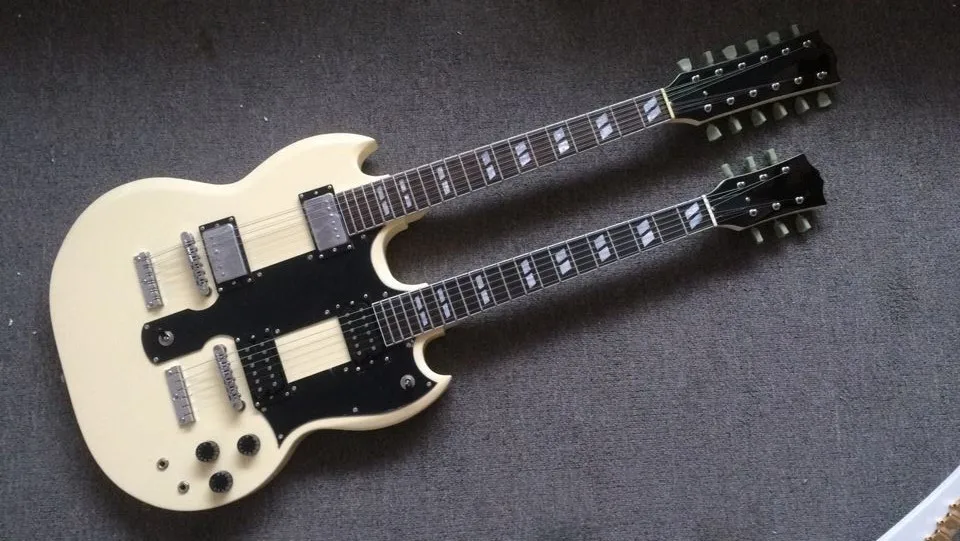 2018 New + Factory + Creamy EDS 1275 double necks electric guitar Don Felder model from The Eagles two arms ivory 1275 guitar
2018 New + Factory + Creamy EDS 1275 double necks electric guitar Don Felder model from The Eagles two arms ivory 1275 guitar