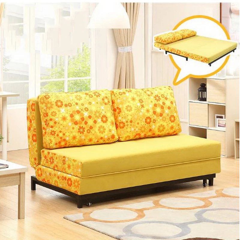 Image 260304 1.8 m High quality flannel Multi function double sofa Foldable living room small apartment Home sofa bed