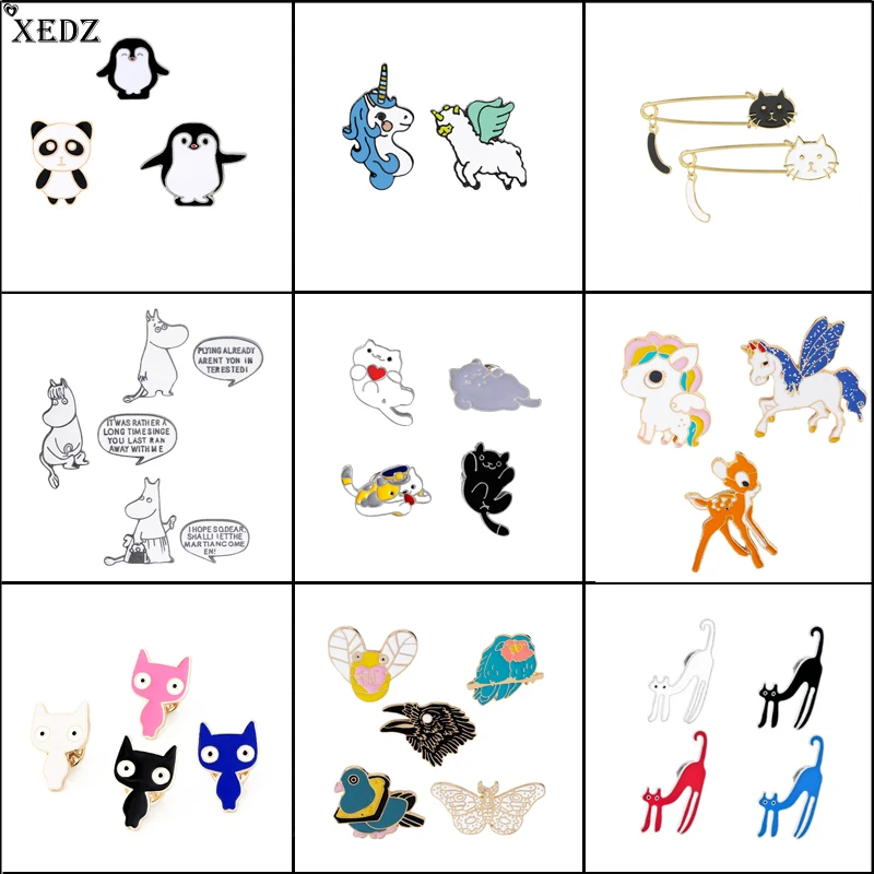 2019 Cartoon brooch Set animal cat dog sheep butterfly bird penguin rabbit elk enamel pins badge jewelry fashion accessories
2019 Cartoon brooch Set animal cat dog sheep butterfly bird penguin rabbit elk enamel pins badge jewelry fashion accessories