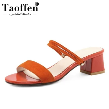 TAOFFEN Size 31-52 Women Sandals Slip On Open Toe Square Heel Female Summer Shoes Ornate Sandals For Office Work Dress Shoes
TAOFFEN Size 31-52 Women Sandals Slip On Open Toe Square Heel Female Summer Shoes Ornate Sandals For Office Work Dress Shoes