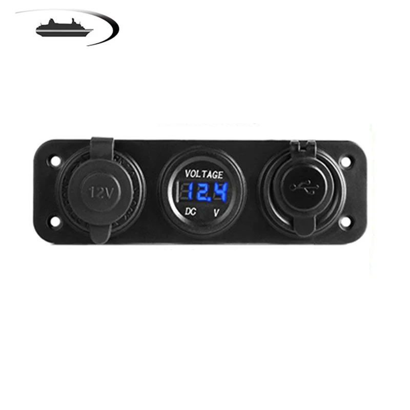 Waterproof Car Cigarette Lighter Socket 12V 3 Hole Panel Switch Base Dual USB Charger 2.1A With Digital Voltmeter
Waterproof Car Cigarette Lighter Socket 12V 3 Hole Panel Switch Base Dual USB Charger 2.1A With Digital Voltmeter
