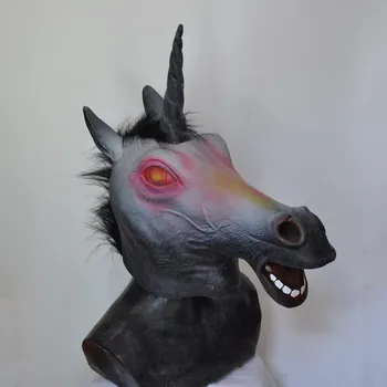Colored Animal Unicorn Head Mask Costume Creepy Adult Halloween Horror Unicorn Dress Up
Colored Animal Unicorn Head Mask Costume Creepy Adult Halloween Horror Unicorn Dress Up