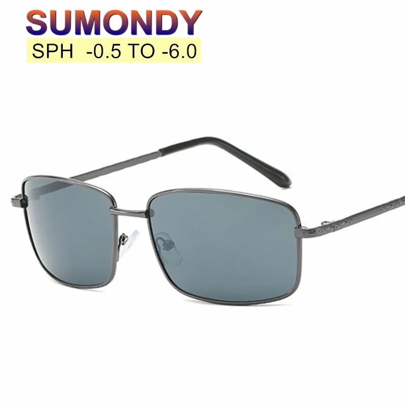 SUMONDY SPH -0.5 to -6.0 Prescription Myopia Sunglasses Men Women Alloy Frame Grey Lenses Pilot Finished Glasses For Myopia UF46
SUMONDY SPH -0.5 to -6.0 Prescription Myopia Sunglasses Men Women Alloy Frame Grey Lenses Pilot Finished Glasses For Myopia UF46