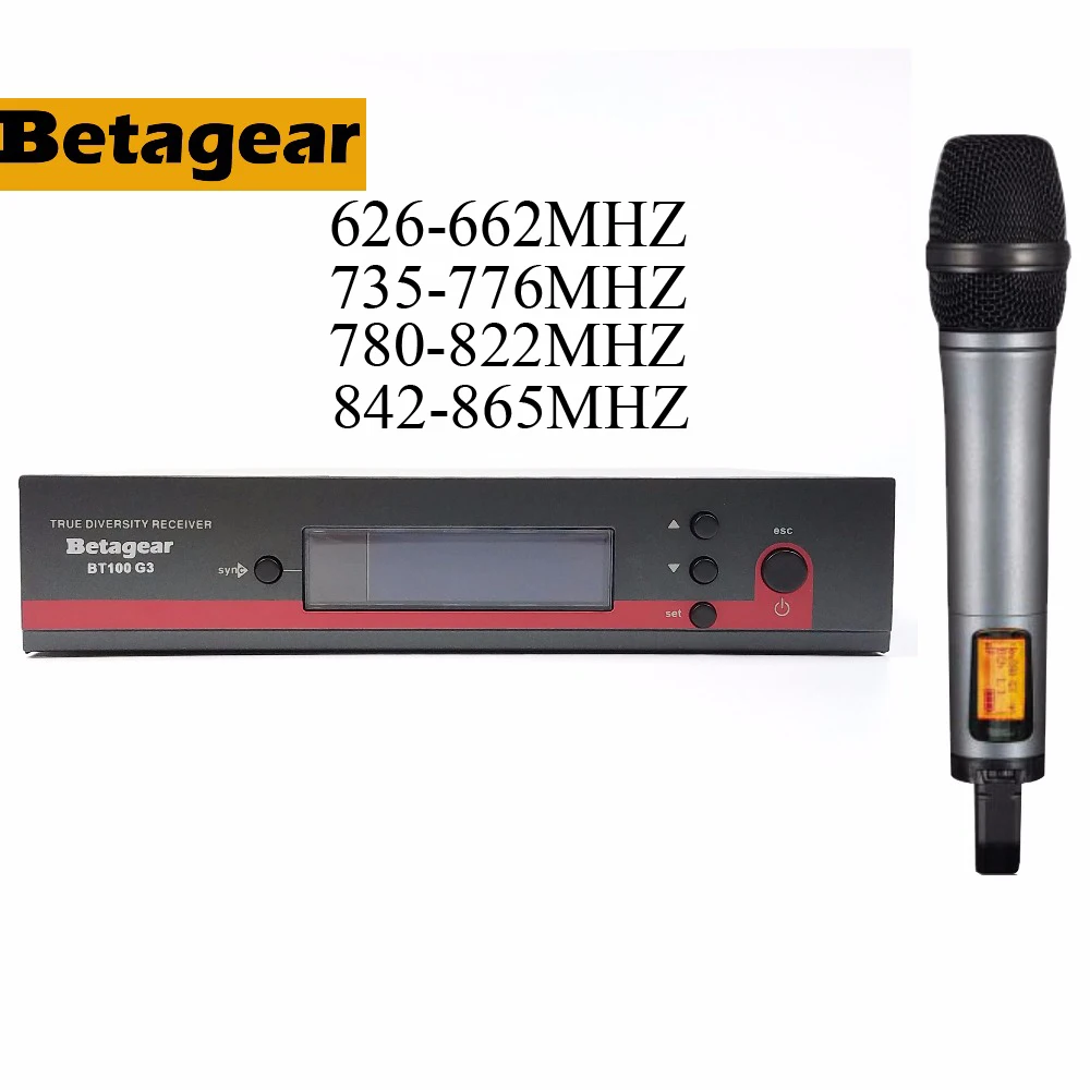 Betagear 135g3 100g3 wireless microphone uhf stage microphone mic handheld mic prefessional for in ear monitor sytem
Betagear 135g3 100g3 wireless microphone uhf stage microphone mic handheld mic prefessional for in ear monitor sytem