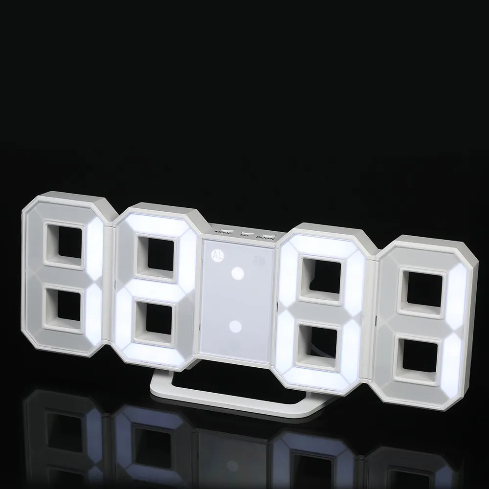 Modern 3D LED Alarm Clocks Display Digital Sadoun.com
