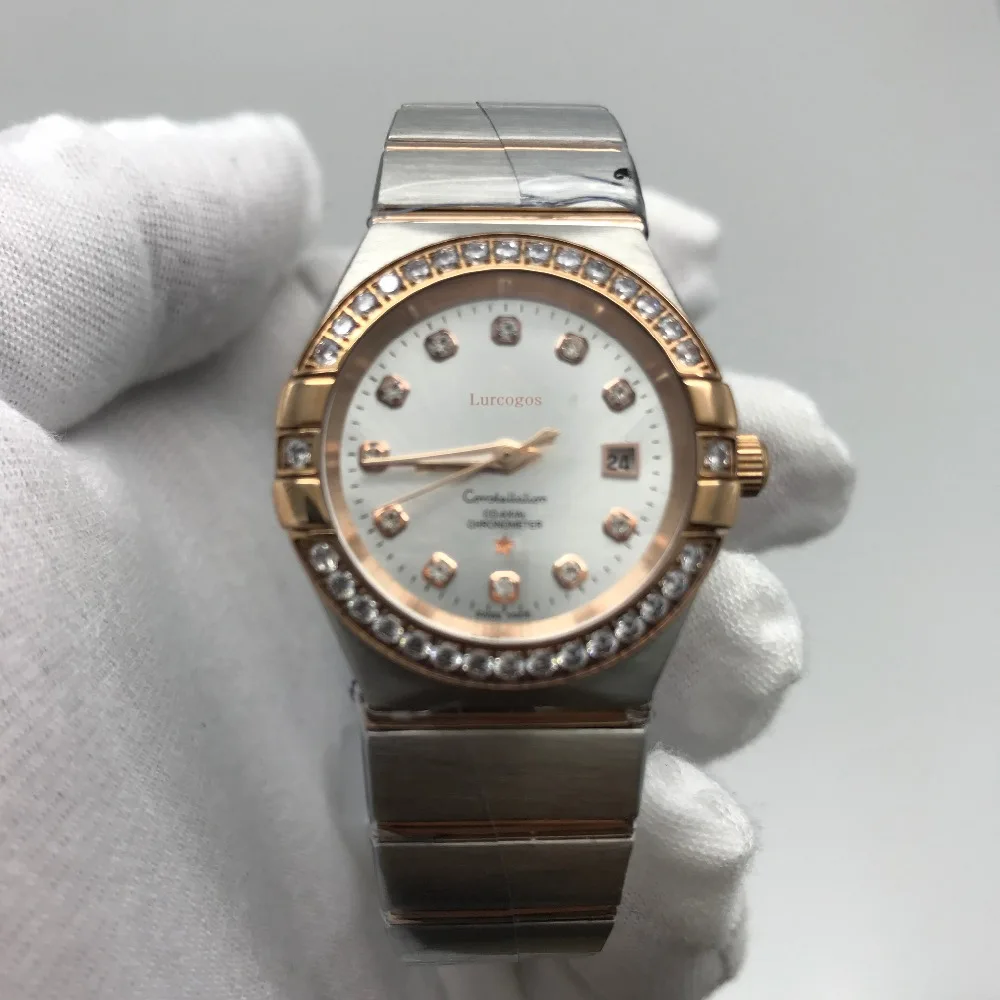 34mm size Sea Aqua Terra Diamond Ladies quartz Watch master Stainless steel bracelet 18kt sedna gold and diamond set bezel women
34mm size Sea Aqua Terra Diamond Ladies quartz Watch master Stainless steel bracelet 18kt sedna gold and diamond set bezel women