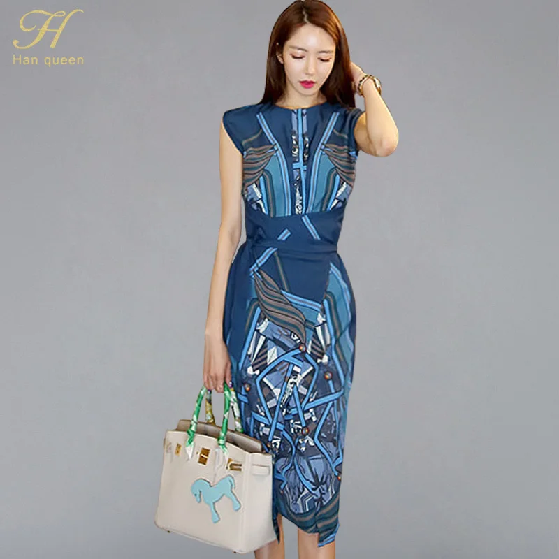 Женское винтажное платье-карандаш H Han Queen облегающее элегантное платье с