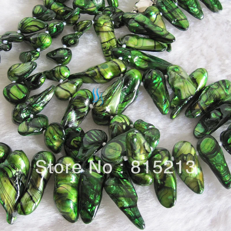 ddh00170 47" 7-8mm Green Black Wave Baroque Freshwater Pearl Necklace Strand Jewelry
ddh00170 47" 7-8mm Green Black Wave Baroque Freshwater Pearl Necklace Strand Jewelry
