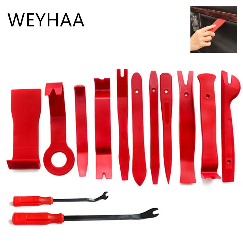 11Pcs Auto Car DIY Car Pry Repair Tool Kit Radio Panel Interior Door Clip Panel Pry Tool Trim Dashboard Removal Opening Tool Set
11Pcs Auto Car DIY Car Pry Repair Tool Kit Radio Panel Interior Door Clip Panel Pry Tool Trim Dashboard Removal Opening Tool Set