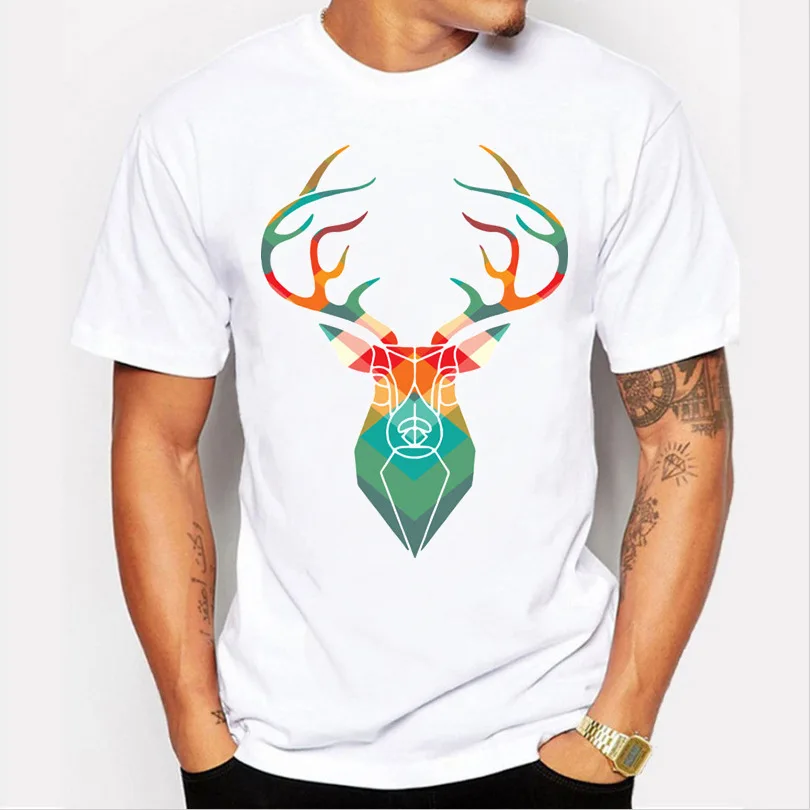 Men's Tops Summer Casual Short Sleeve T-Shirt Men Fashion O-Neck Tee Shirt Male Hip-Hop Deer Head Cartoon Print Funny T-Shirts
Men's Tops Summer Casual Short Sleeve T-Shirt Men Fashion O-Neck Tee Shirt Male Hip-Hop Deer Head Cartoon Print Funny T-Shirts