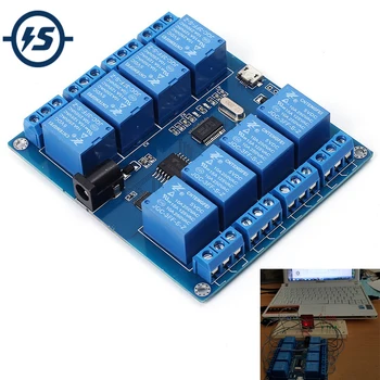 Relay Module Indicator Board DC 5V 10A 8 Channel Micro USB PC Upper Computer ICSE014A Software Control
Relay Module Indicator Board DC 5V 10A 8 Channel Micro USB PC Upper Computer ICSE014A Software Control