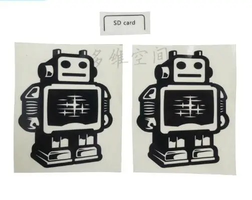 UM2+3D printer Ultimaker2+ dedicated robot sticker *2 and SD card sticker *1
UM2+3D printer Ultimaker2+ dedicated robot sticker *2 and SD card sticker *1