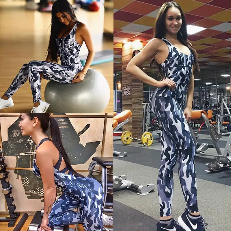 2018 Brand New Women's Sports YOGA Workout Gym Fitness Leggings Pants Jumpsuit Bandage Backless Camo Athletic Clothes
2018 Brand New Women's Sports YOGA Workout Gym Fitness Leggings Pants Jumpsuit Bandage Backless Camo Athletic Clothes