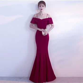 Chinese Embroidery Women'S Long Evening Party Maxi Dress Sexy Ruffle Off Shoulder Floor-Length Banquet Vestido De Festa Longo
Chinese Embroidery Women'S Long Evening Party Maxi Dress Sexy Ruffle Off Shoulder Floor-Length Banquet Vestido De Festa Longo