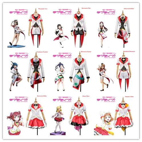 Anime LoveLive!Sunshine!! Theatre Version Of Future Tickets Uniform Cosplay Costume All Member Clothes Coustom-Made Any Size
Anime LoveLive!Sunshine!! Theatre Version Of Future Tickets Uniform Cosplay Costume All Member Clothes Coustom-Made Any Size