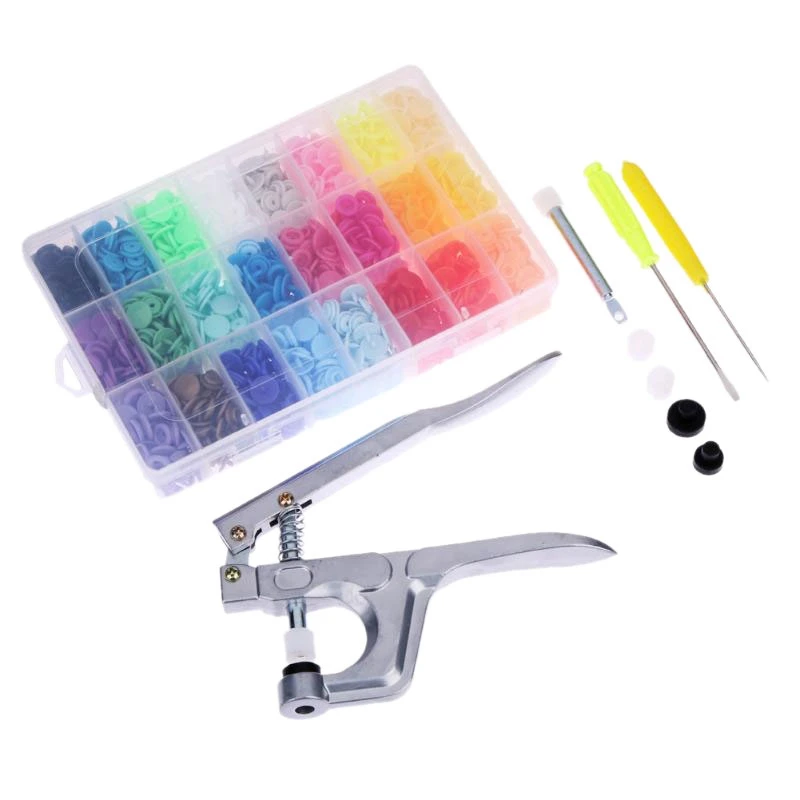 1Set Button Fastener Snaps Press Pliers Hand Punching Tool 360pcs T5 Resin Snap Buttons T3 T5 T8 Snap Clamp for Diy Sewing
1Set Button Fastener Snaps Press Pliers Hand Punching Tool 360pcs T5 Resin Snap Buttons T3 T5 T8 Snap Clamp for Diy Sewing