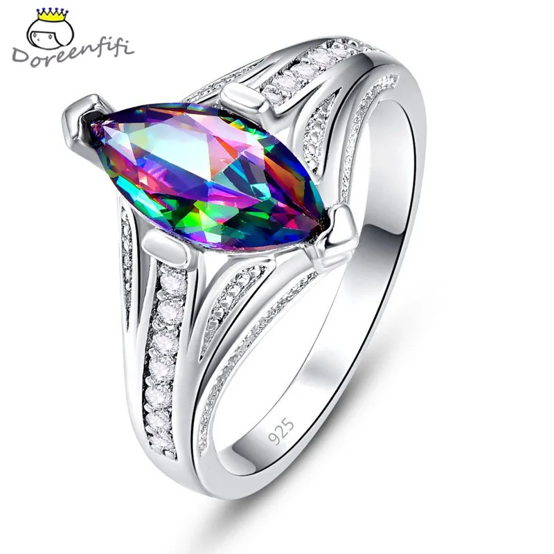 Фото Новое поступление овальное кольцо в форме сердца разноцветное И фиолетовое