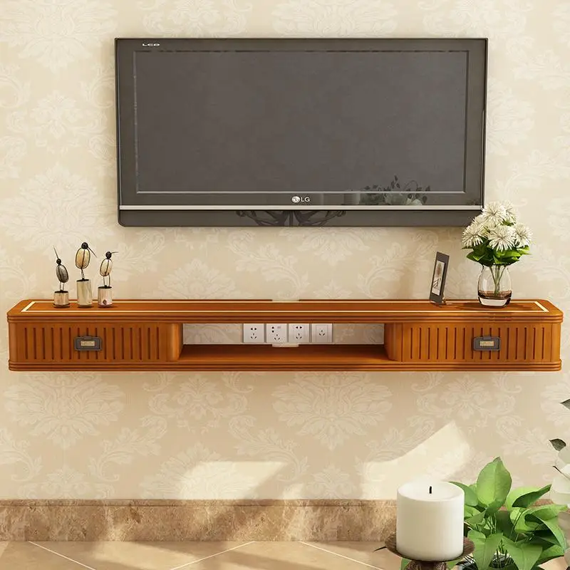 Фото Новый китайский твёрдый деревянный настенный ТВ шкаф - купить