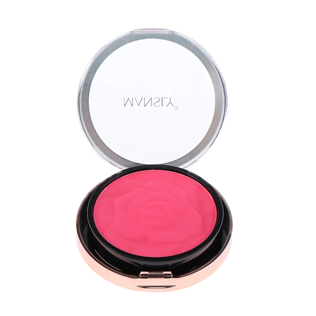 Matte Smooth Contouring Blush Face Blusher Powder Palette with Brush Mirror Beauty Cosmetics Matte Smooth Contouring Blush Face Blusher Powder Palette with Brush Mirror Beauty Cosmetics