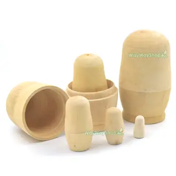 One Set Unpainted Embryos Russian Nesting Blank Doll Wooden Matryoshka for Home Decoration Painting Toy Birthday Festival Gifts
One Set Unpainted Embryos Russian Nesting Blank Doll Wooden Matryoshka for Home Decoration Painting Toy Birthday Festival Gifts