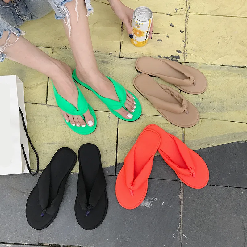 Women Shoes Slippers Fluorescent Green Orange Elastic Fabric Flip-flops Summer New Fashion Women Sandals Shoes 2019 Trends Femme
Women Shoes Slippers Fluorescent Green Orange Elastic Fabric Flip-flops Summer New Fashion Women Sandals Shoes 2019 Trends Femme