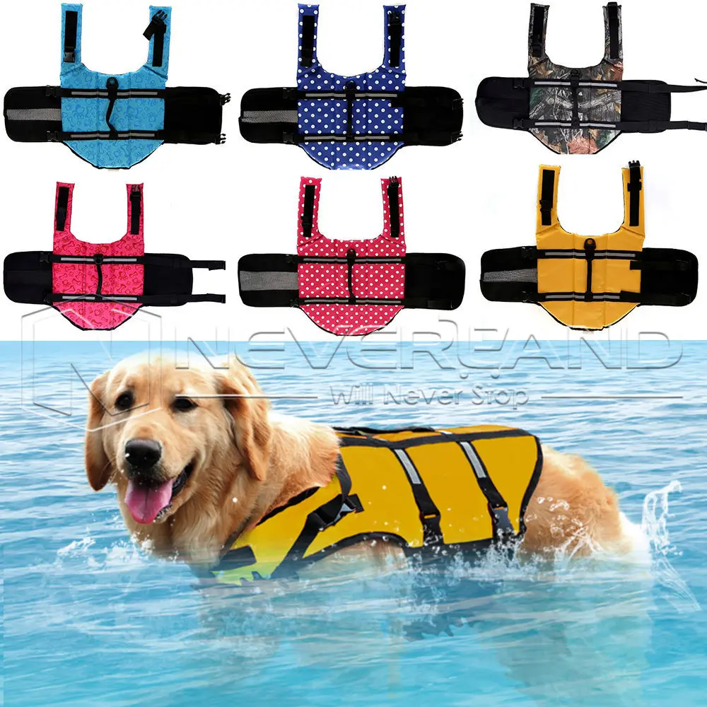 Image Dog Life Jacket   Pet Swimmer Safety Life Vest Preserver 6 Color XS Sizes