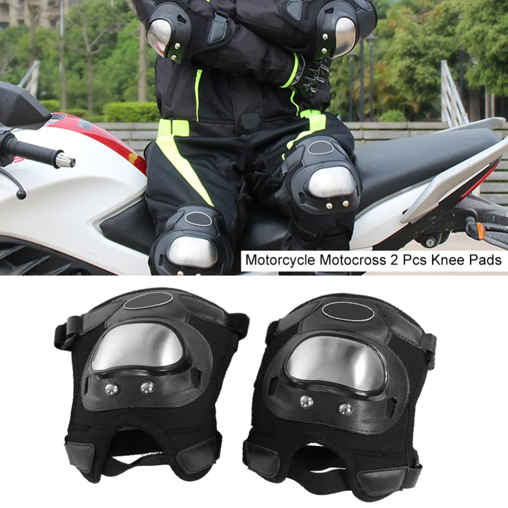 2 Pcs Stainless Steel Motorcycle Motocross ATV Adults Knee Pads Shin Guard Protective Armor Set protect you from knock or crash
2 Pcs Stainless Steel Motorcycle Motocross ATV Adults Knee Pads Shin Guard Protective Armor Set protect you from knock or crash