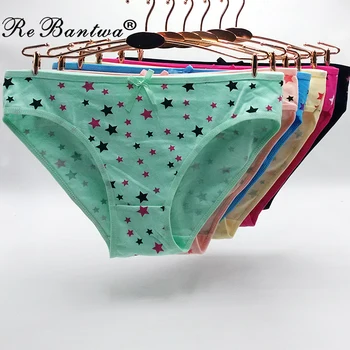 Rebantwa 10pcs/lot Women Star Printed briefs Feminino New Lingerie Cute calcinha Femme Sexy Panties Cotton Underwear Wolesale
Rebantwa 10pcs/lot Women Star Printed briefs Feminino New Lingerie Cute calcinha Femme Sexy Panties Cotton Underwear Wolesale