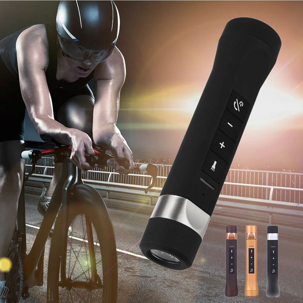 Outdoor Flashlight Torch Portable Bluetooth Speaker Power Bank FM Radio for Outdoor Sport Bicycle Bikes
Outdoor Flashlight Torch Portable Bluetooth Speaker Power Bank FM Radio for Outdoor Sport Bicycle Bikes