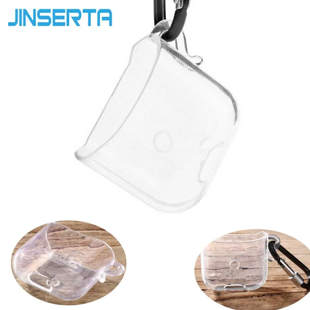 JINSERTA Silicone Case for Airpods Clear Case with Buckle Earphone Headphone Accessories Protective Wireless Bluetooth Cover
JINSERTA Silicone Case for Airpods Clear Case with Buckle Earphone Headphone Accessories Protective Wireless Bluetooth Cover
