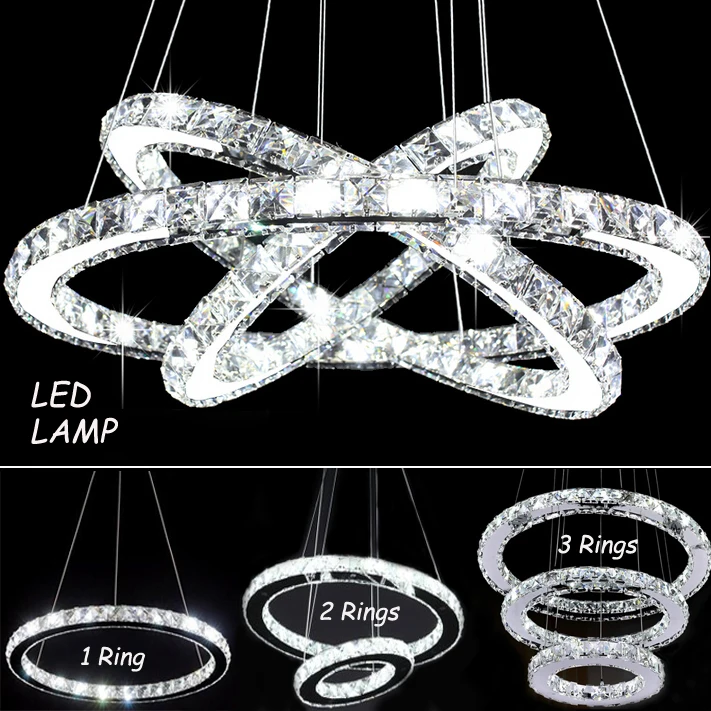 Modern Chandelier LED Crystal Ring Chandelier Ring Crystal Light Fixture Light Suspension Lumiere LED Lighting Circles Lamp
Modern Chandelier LED Crystal Ring Chandelier Ring Crystal Light Fixture Light Suspension Lumiere LED Lighting Circles Lamp