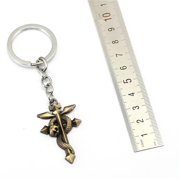 Anime Fullmetal Edward Alchemist Logo Snake Keychain Bronze Key Holder Chains Ring Metal Chaveiro Porte Clef Jewelry For Men
Anime Fullmetal Edward Alchemist Logo Snake Keychain Bronze Key Holder Chains Ring Metal Chaveiro Porte Clef Jewelry For Men