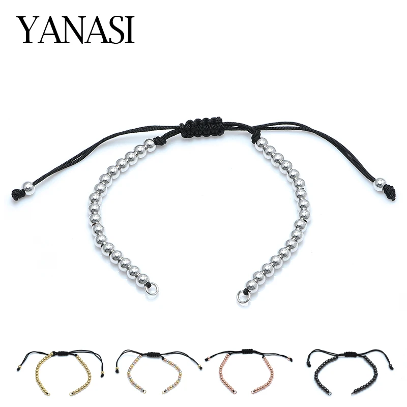 4 Colors Gold Sliver Copper Beads Adjustable Chain Link Accessories for Woman Man Bracelet Jewelry Making
4 Colors Gold Sliver Copper Beads Adjustable Chain Link Accessories for Woman Man Bracelet Jewelry Making