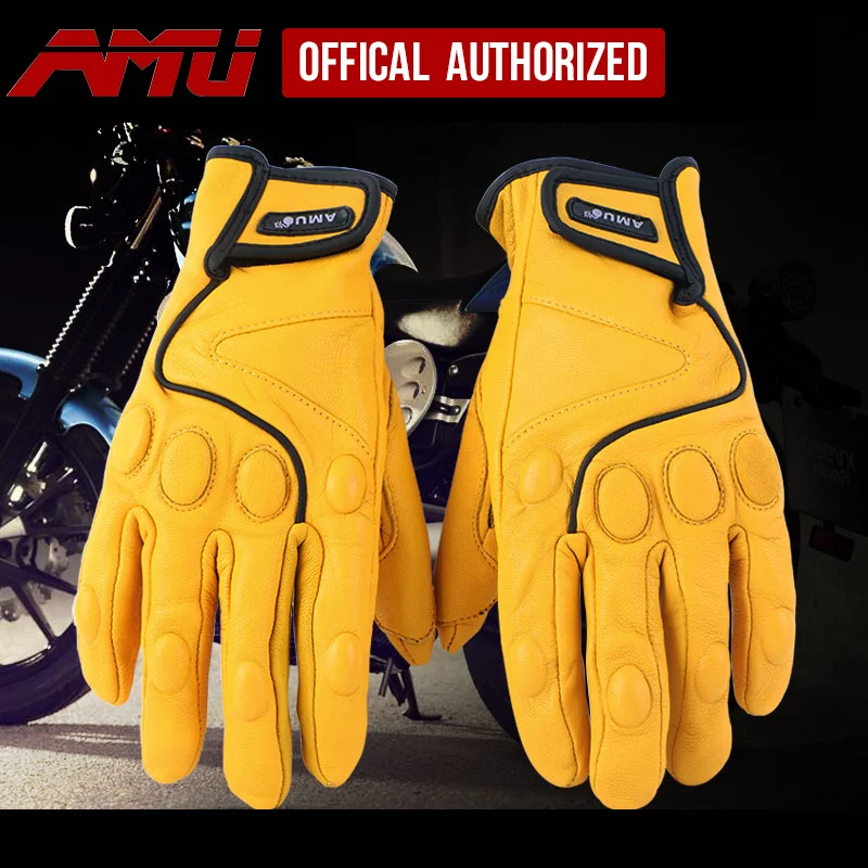 AMU Motorbike full finger gloves sheepskin leather gloves Protective Gear Bike Motorcycle motocross Racing cycling Gloves WOMAN
AMU Motorbike full finger gloves sheepskin leather gloves Protective Gear Bike Motorcycle motocross Racing cycling Gloves WOMAN