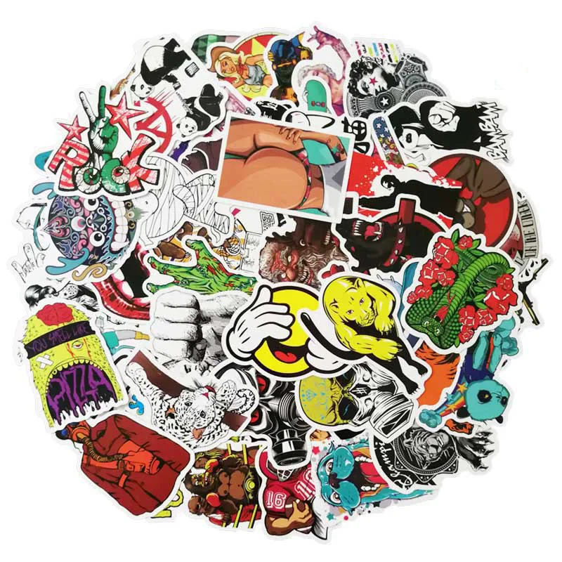 SLPF50Pcs Loaded Not Repeat Children Toys Stickers Personality Anime PVC Waterproof Suitcase Guitar Computer Car Sticker New H13
SLPF50Pcs Loaded Not Repeat Children Toys Stickers Personality Anime PVC Waterproof Suitcase Guitar Computer Car Sticker New H13