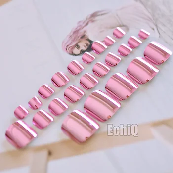 Super Bright Metal Pink False Toe Nails Acrylic Toes Art Tips Fake Toenails Metallic Silver Gold Color Manicure Tools 4 Options
Super Bright Metal Pink False Toe Nails Acrylic Toes Art Tips Fake Toenails Metallic Silver Gold Color Manicure Tools 4 Options
