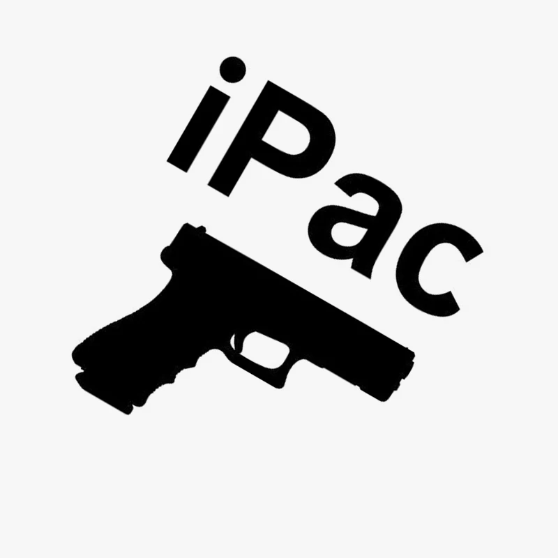 12 7 см * 14 2 IPAC для маскировки переноски пистолет предупреждающая наклейка ручной 9