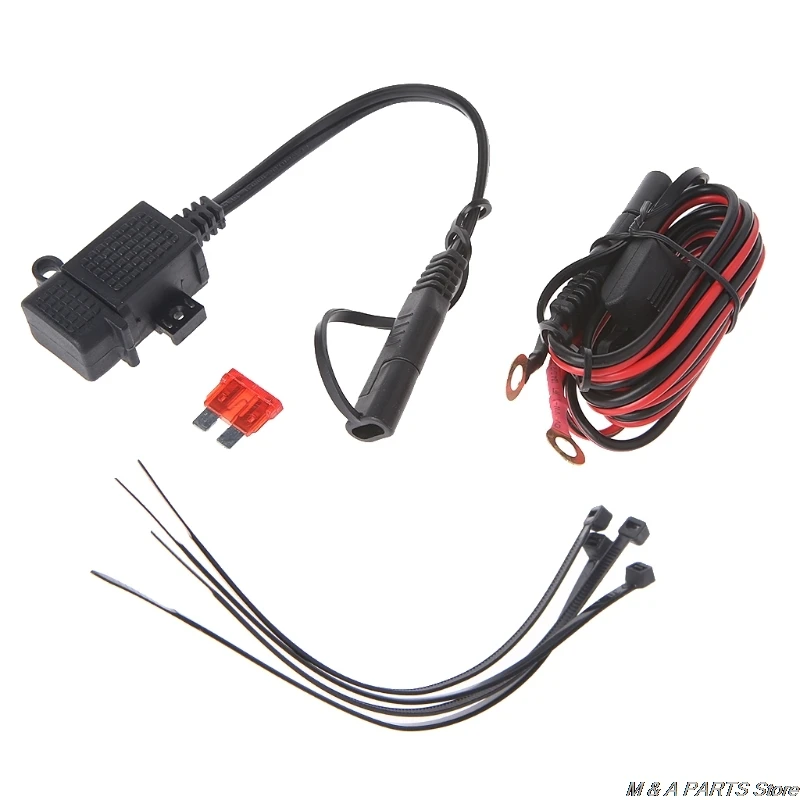 Motorcycle 2.1A Waterproof USB Charger Kit SAE to USB Adapter+Extension Harness Drop Shipping
Motorcycle 2.1A Waterproof USB Charger Kit SAE to USB Adapter+Extension Harness Drop Shipping