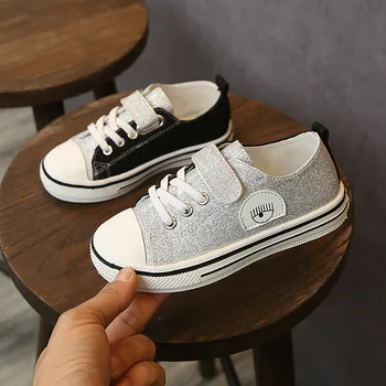 2019 autumn new children's canvas shoes with simple and comfortable versatile sequins simple decorative low-top shoes
2019 autumn new children's canvas shoes with simple and comfortable versatile sequins simple decorative low-top shoes