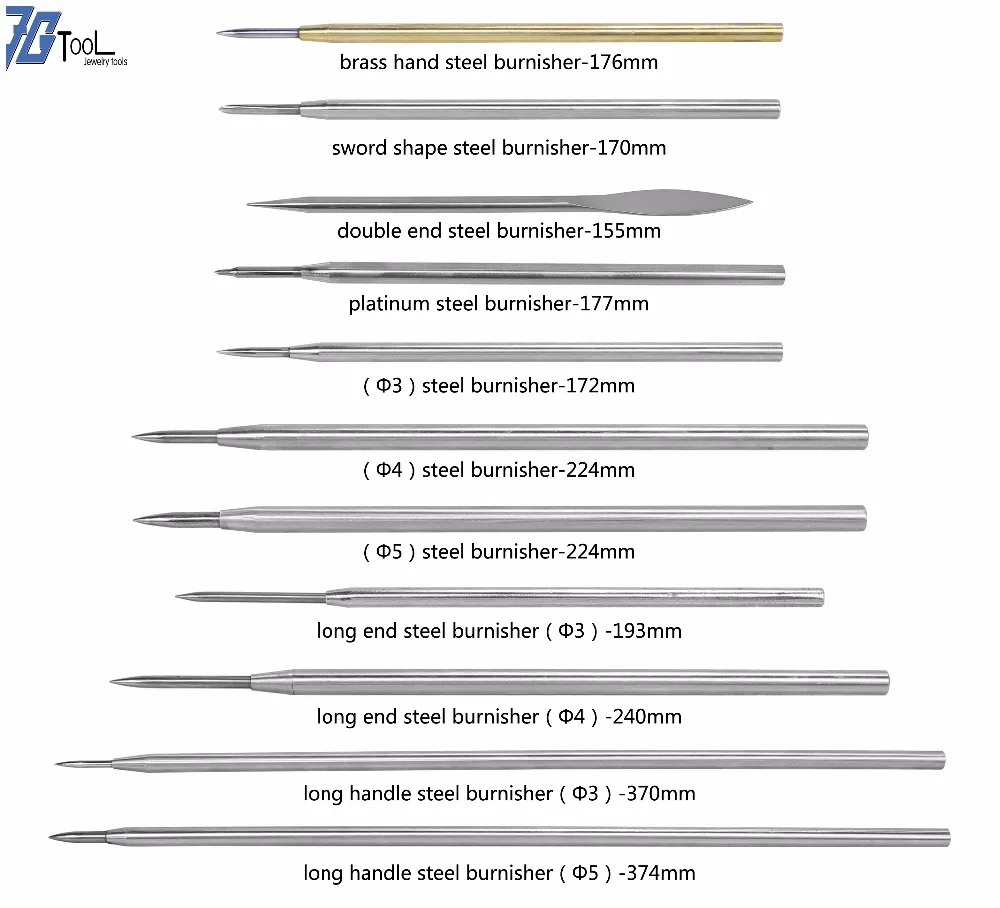 Sabre-shaped steel Burnishing Tool sword shape brunisher long end/handle steel Stone Setting Polishing Burnisher Jewelers tools
Sabre-shaped steel Burnishing Tool sword shape brunisher long end/handle steel Stone Setting Polishing Burnisher Jewelers tools
