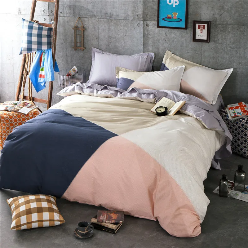 New Arrival 100% Cotton Solid Color Double Splice Bed Linen Luxury Bedclothes Bed Cover Duvet Cover Sets Pillowcase Bedding Sets
New Arrival 100% Cotton Solid Color Double Splice Bed Linen Luxury Bedclothes Bed Cover Duvet Cover Sets Pillowcase Bedding Sets