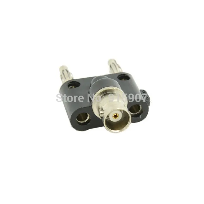 CY BNC Female Jack to Two Dual Banana Male Plug Pin RF Splitter Connector Adapter
CY BNC Female Jack to Two Dual Banana Male Plug Pin RF Splitter Connector Adapter