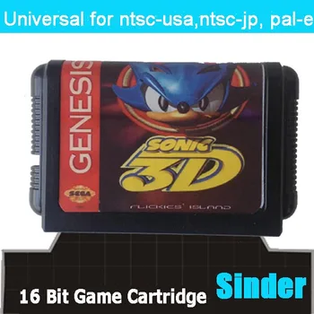Sonic 3D Flickics' Island 16 bit MD Game Card For 16 bit Sega MegaDrive Genesis game console
Sonic 3D Flickics' Island 16 bit MD Game Card For 16 bit Sega MegaDrive Genesis game console