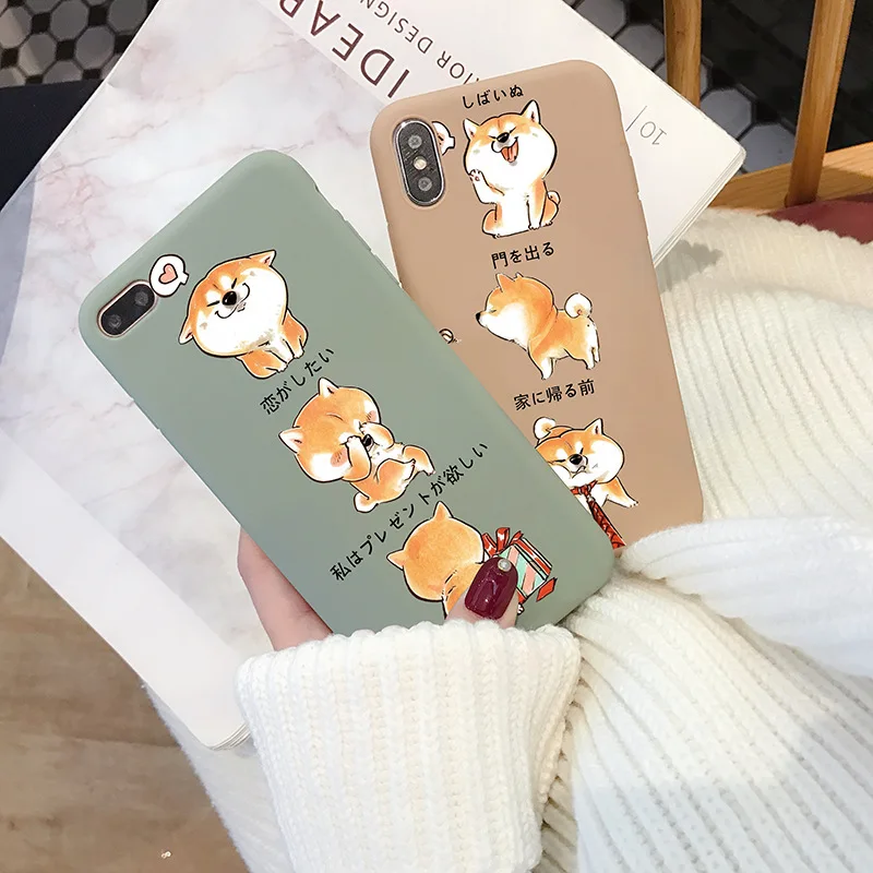 Cute Shiba Inu Color Animal Phone Case For iphone 6 7 8 Plus Case Soft Silicone Couple Coque For iphone 7 8 6s XS MAX XR 10 Case
Cute Shiba Inu Color Animal Phone Case For iphone 6 7 8 Plus Case Soft Silicone Couple Coque For iphone 7 8 6s XS MAX XR 10 Case