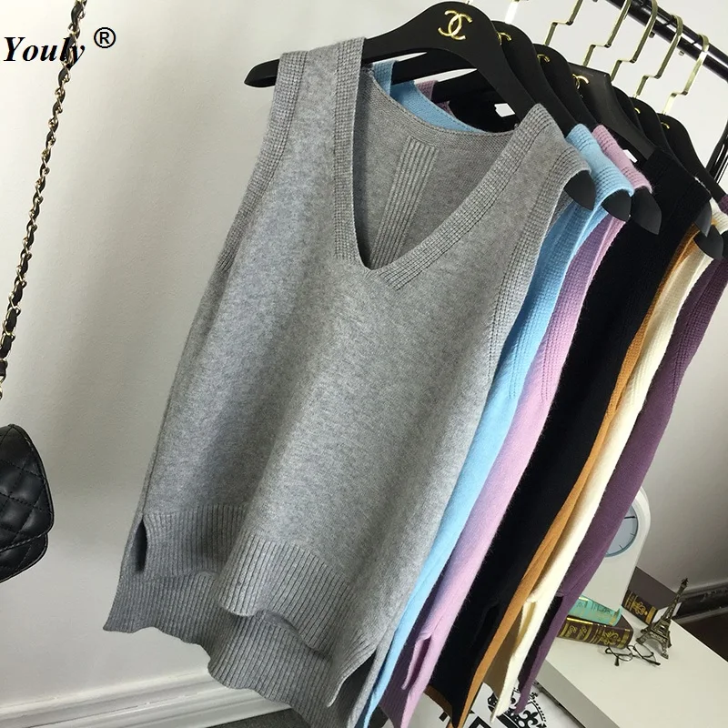 Fashion preppy style short design sleeveless pullover sweater female autumn spring vest women V-neck Solid color girl clothing
Fashion preppy style short design sleeveless pullover sweater female autumn spring vest women V-neck Solid color girl clothing